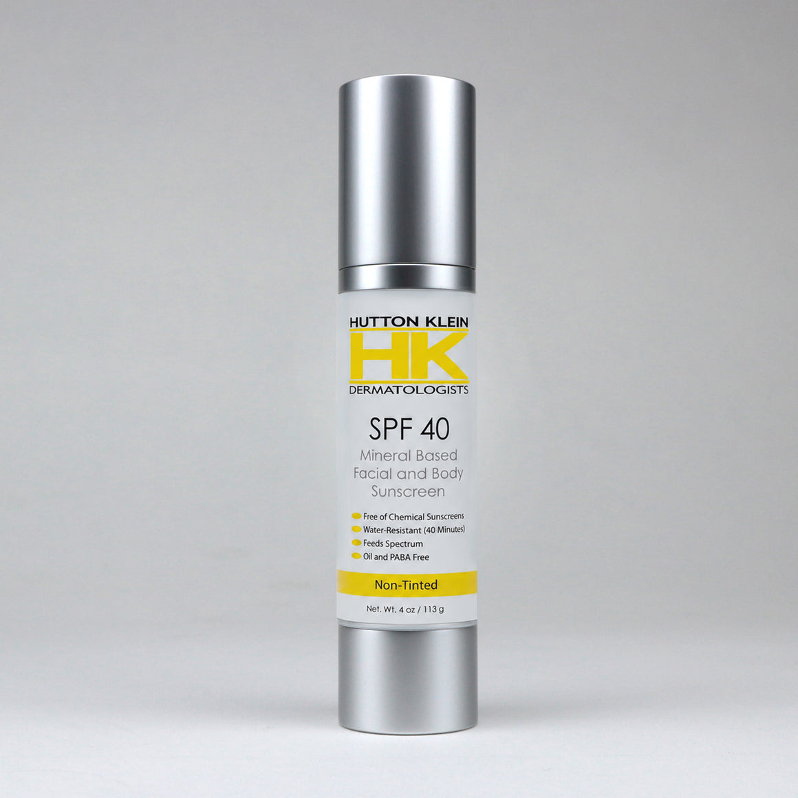 Hutton Klein HK40 Mineral Non Tinted Sunscreen Large
